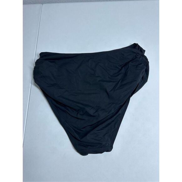 Anne Cole Women's Black High Waist Shirred Swim Bottom Size 18W - Picture 9 of 10